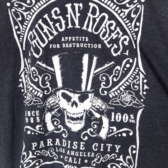 Bravado Other - Guns N’ Roses Men’s Graphic Tee Paradise City Skull Print 80s Rock Bravado L